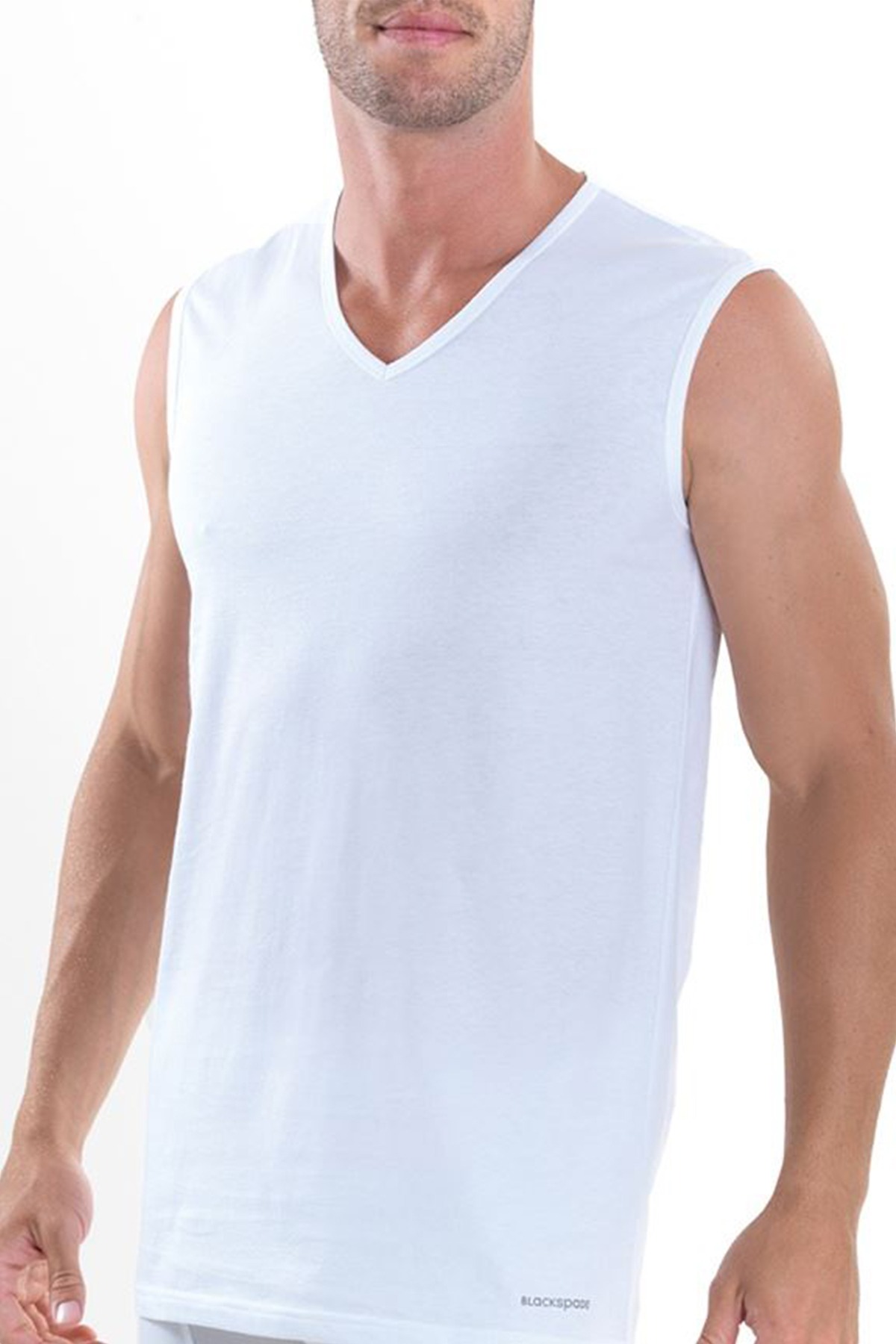 Erkek V-Yaka Shirt Comfort 9215 - Beyaz