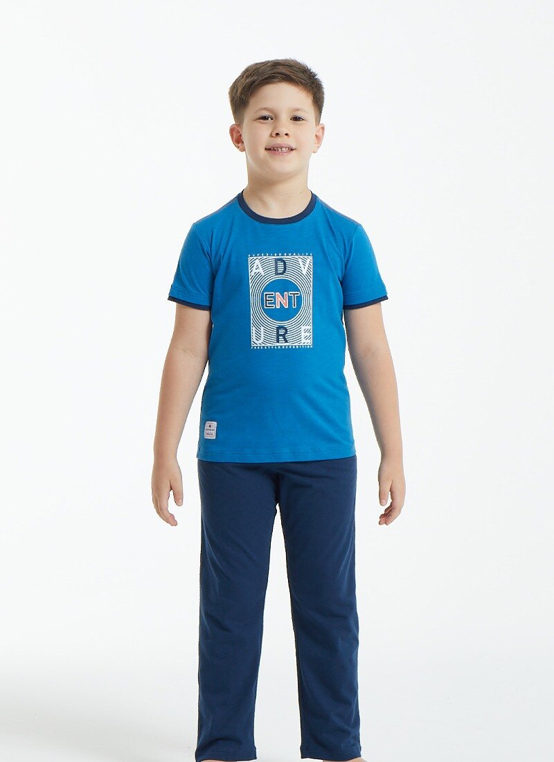 Erkek Çocuk Pijama Takımı 30842 -  Mavi