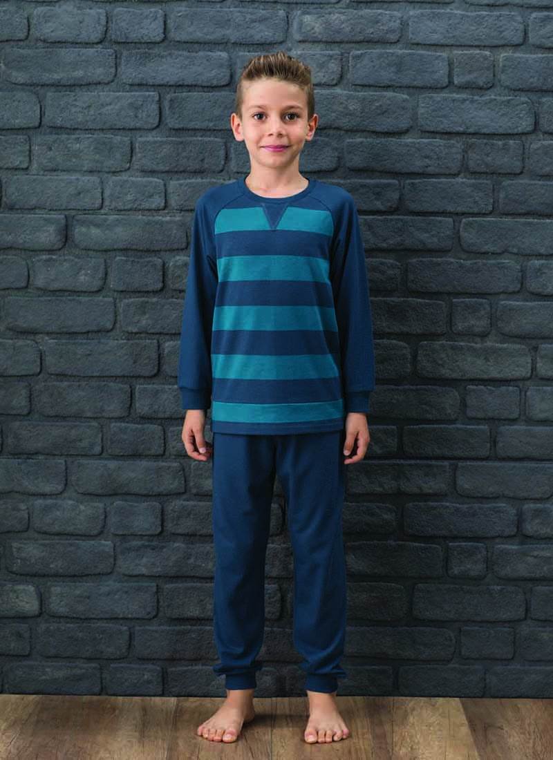 Erkek Çocuk Pijama Takımı 7564 - Yeşil