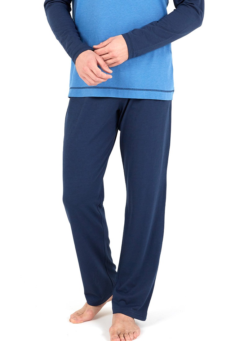 Erkek Pijama Takımı 30728 - Mavi