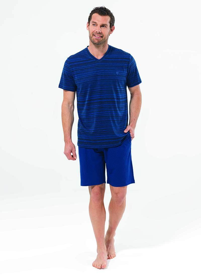 Erkek Pijama Takımı 7486 - Mavi