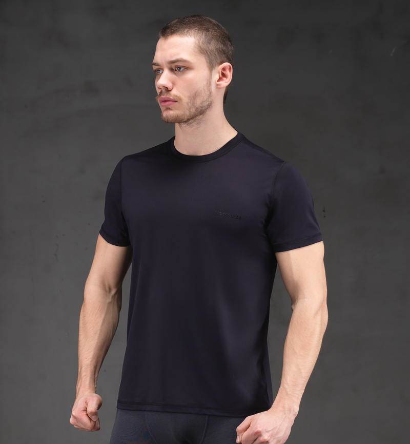 Erkek T-Shirt - 7780 - Siyah