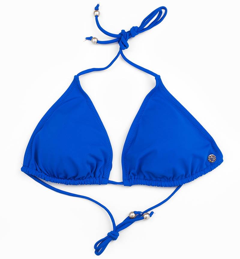 Kadın Bikini Üst 8248 Desenli - Mavi