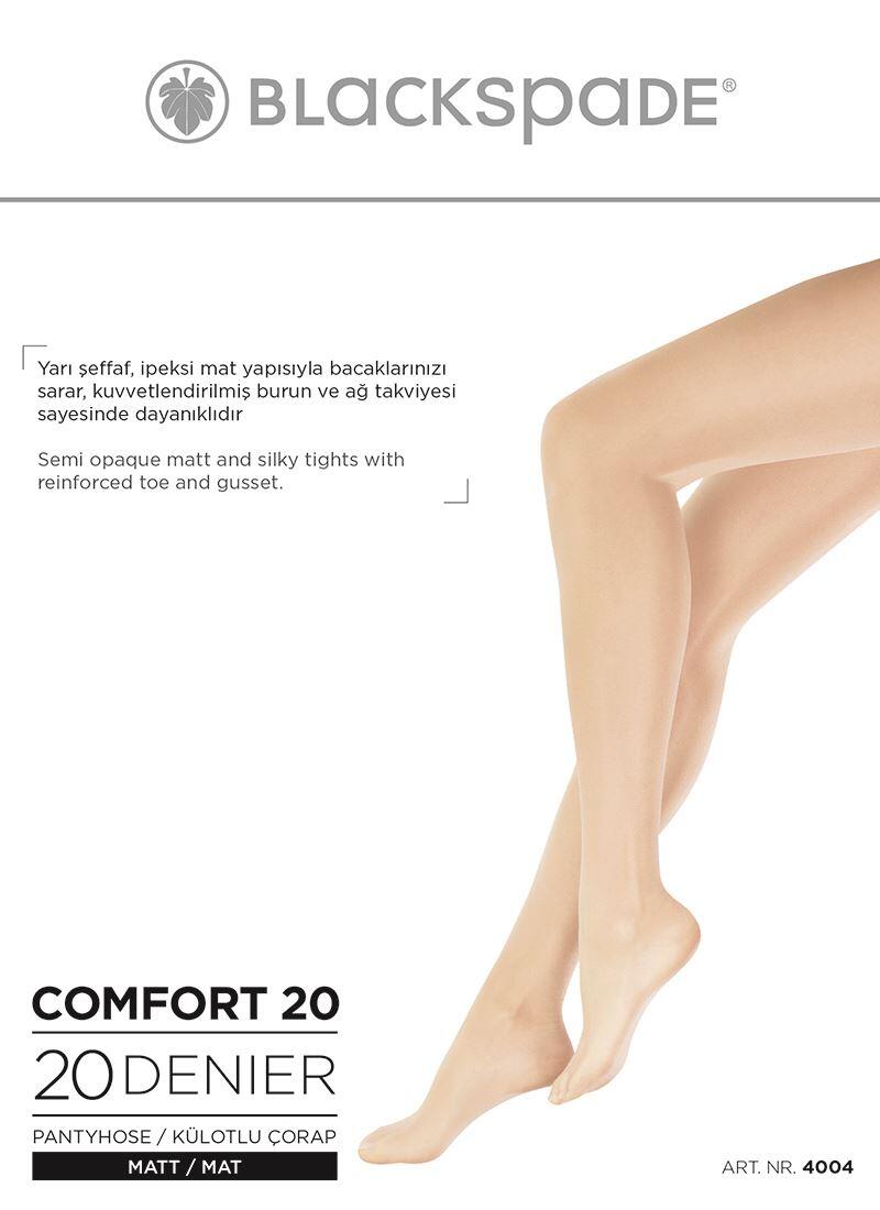 Kadın Külotlu Çorap 20 Denye 4004 - Siyah