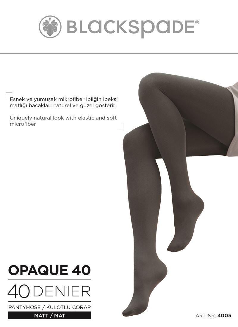 Kadın Külotlu Çorap 40 Denye 4005 - Siyah