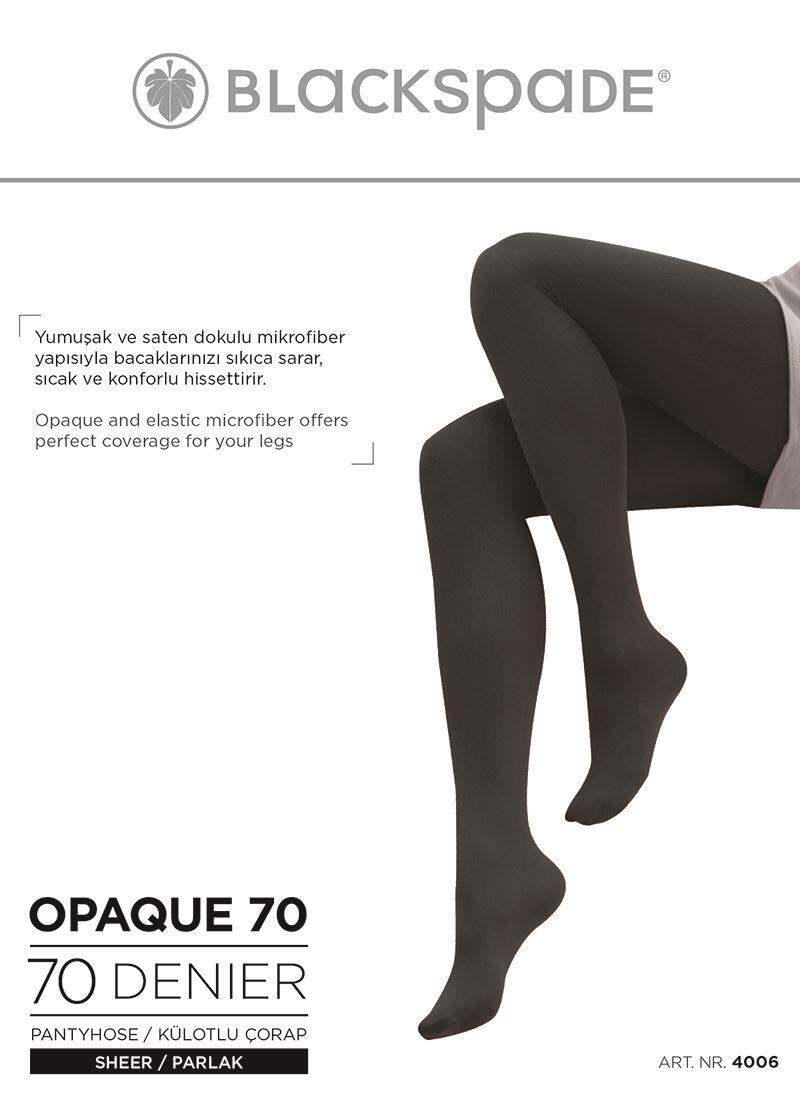 Kadın Külotlu Çorap 70 Denye 4006 - Siyah