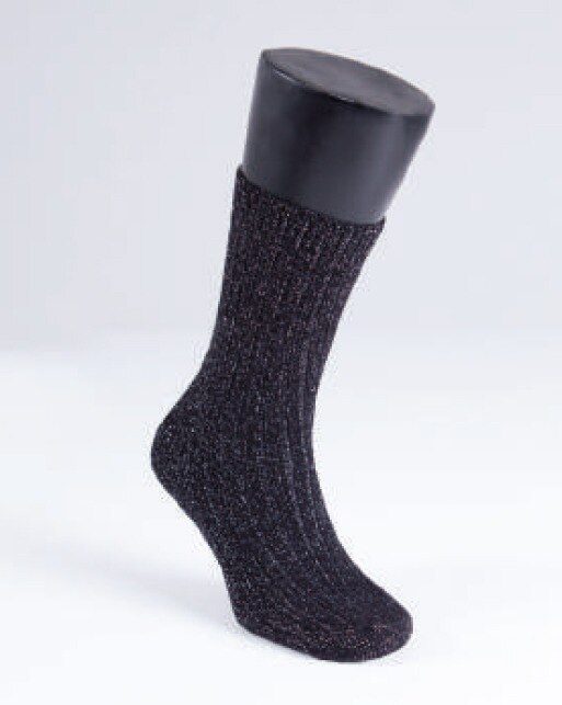 Kadın Çorap Simli 9915 - Siyah Gümüş