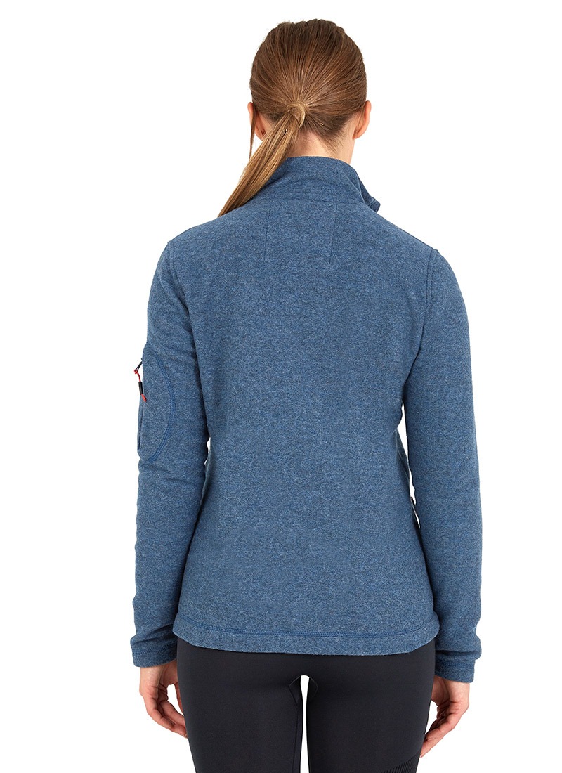 Kadın Fermuarlı Termal Sweatshirt 2. Seviye 50463 - Mavi