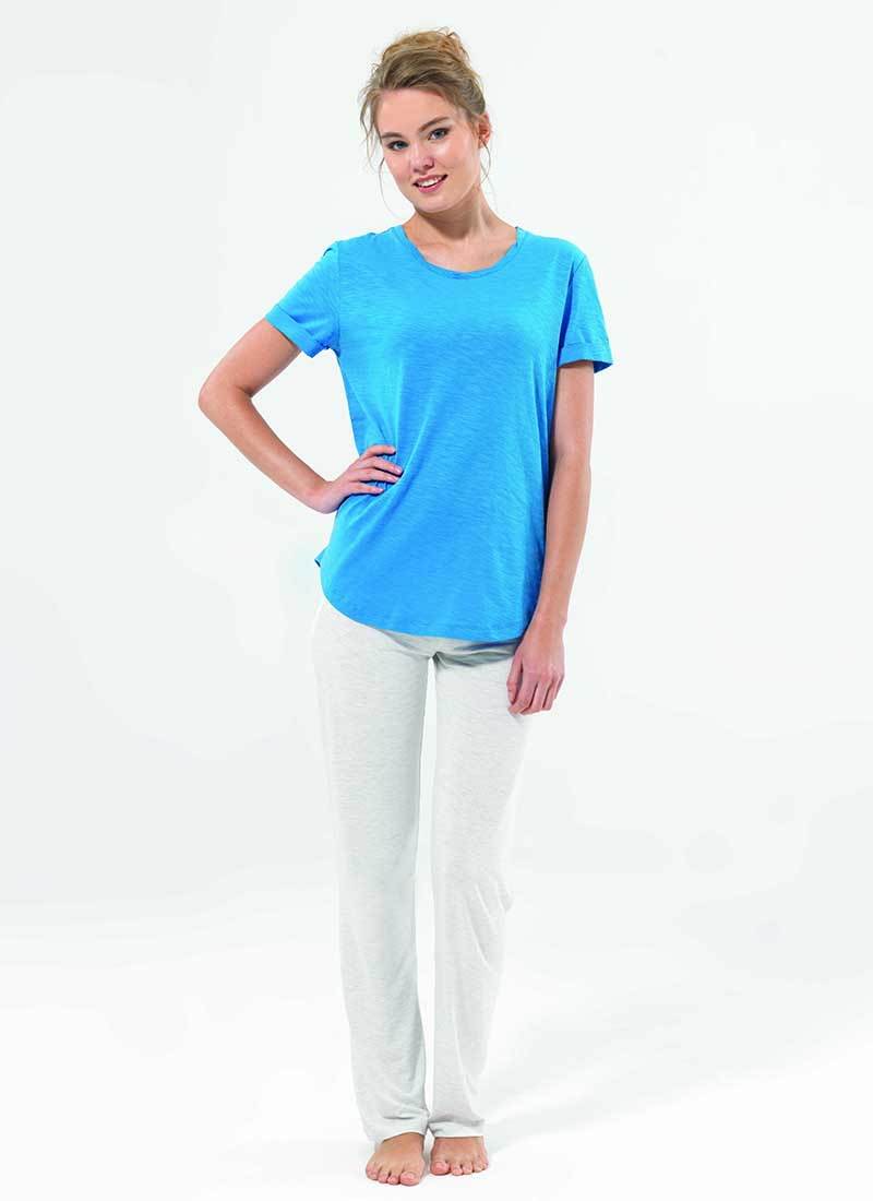 Kadın T-Shirt 6001 - Mavi