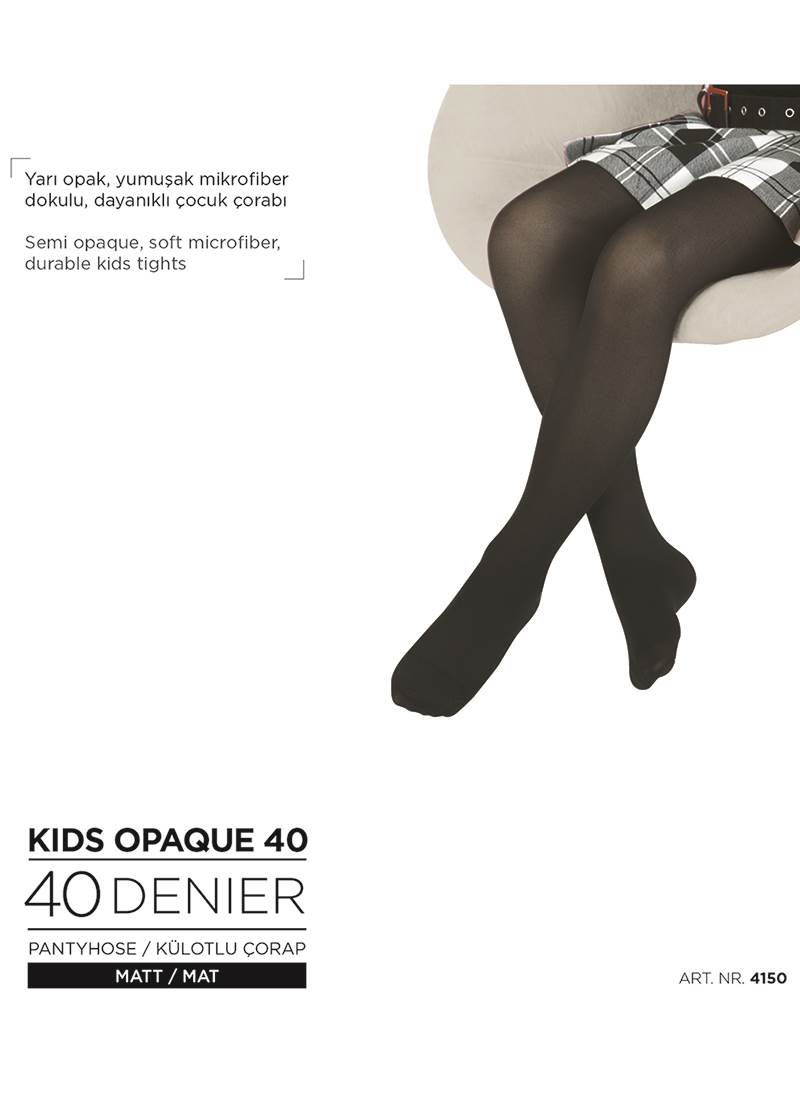 Kız Çocuk Külotlu Çorap 4150 - Krem